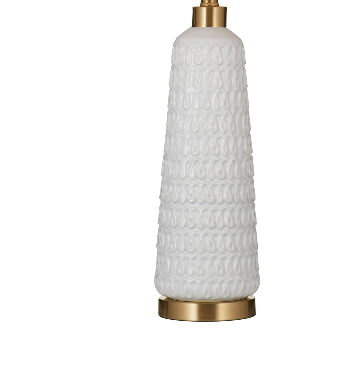 Durham - Table Lamp - White / Gold