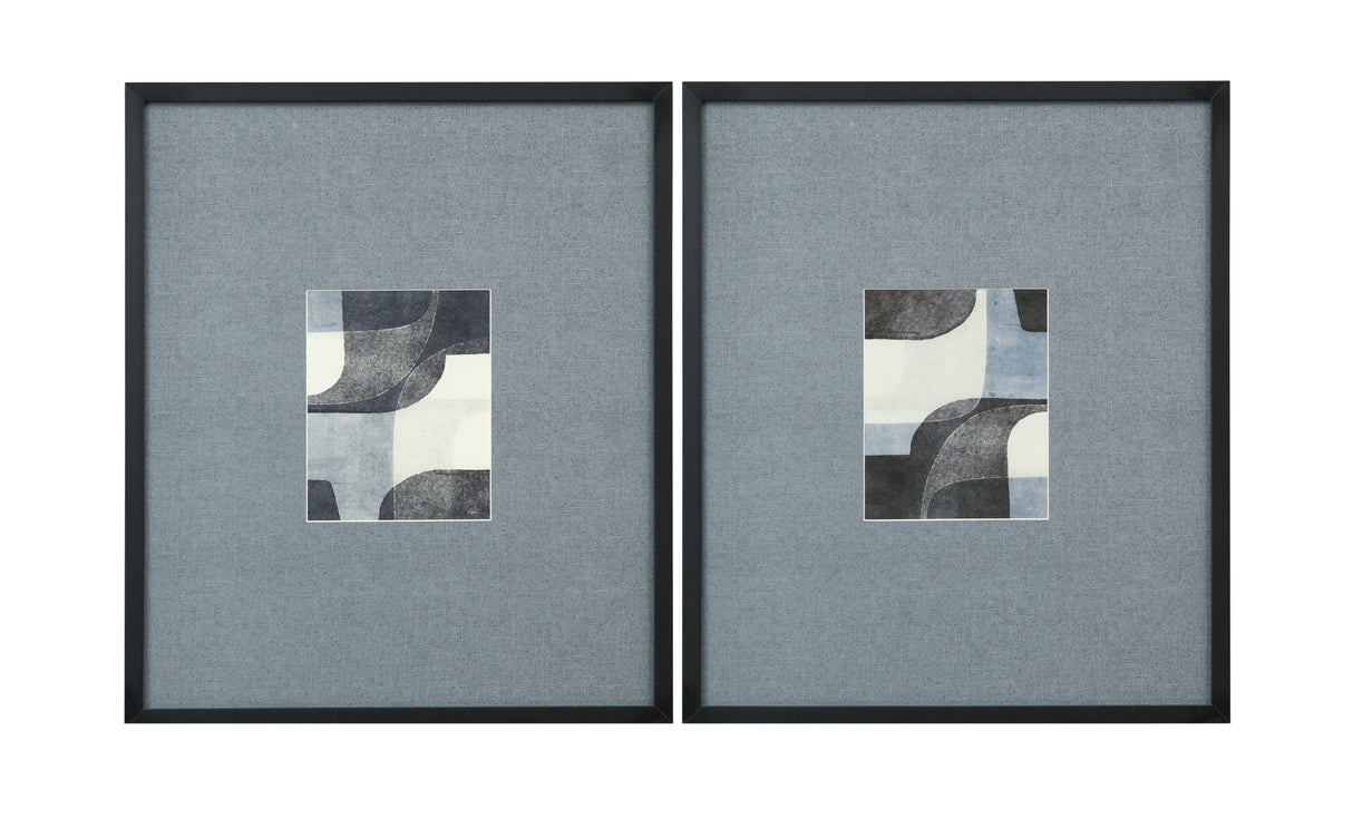 Urban Bound Framed Print (Set of 2) - Dark Gray