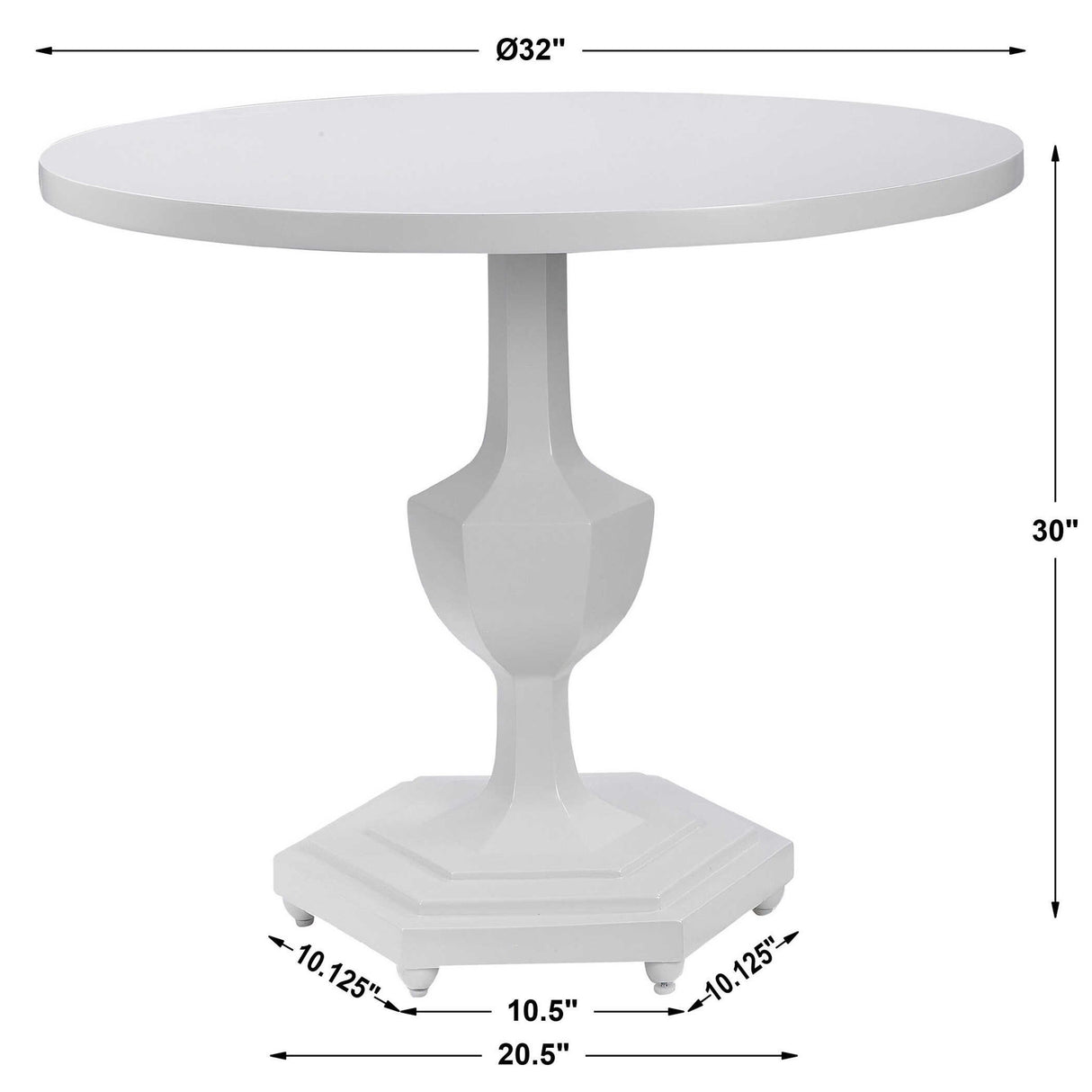 Kabarda - Foyer Table - White