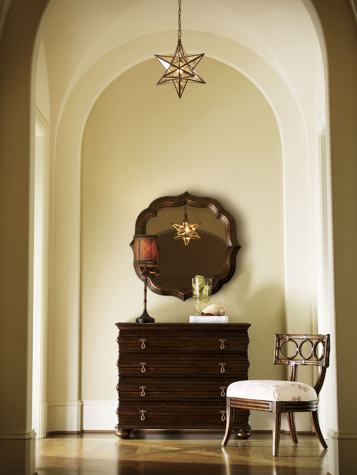 Royal Kahala - Lotus Blossom Mirror - Dark Brown