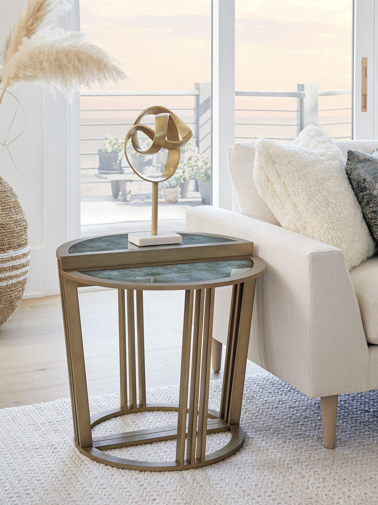 Sunset Key - Brooke Bunching Accent Tables - Gold