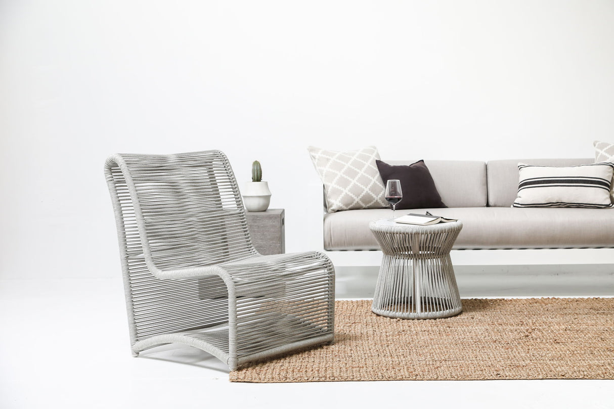 Miami - Armless Club Chair - Frost