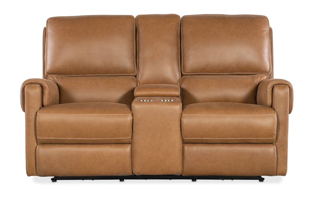 SS - Somers Power Console Loveseat With Power Headrest