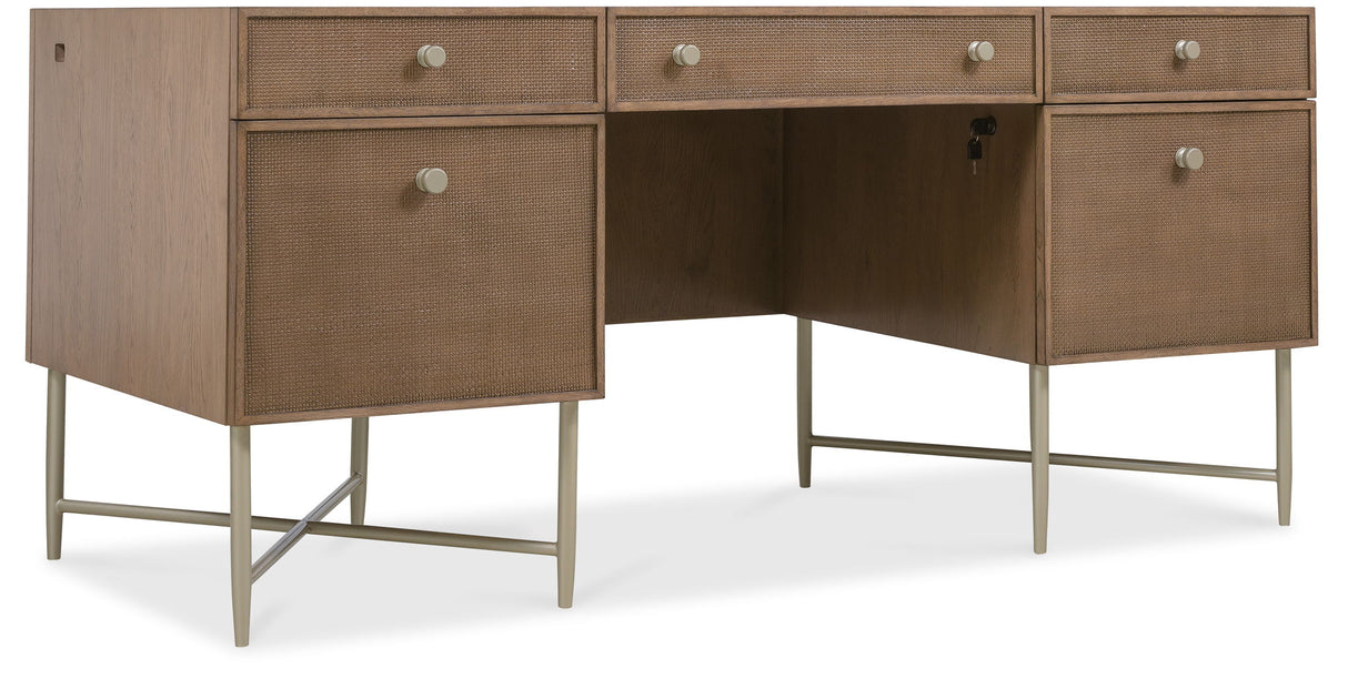 Sonnet - Sonnet Executive Desk - Dark Gray