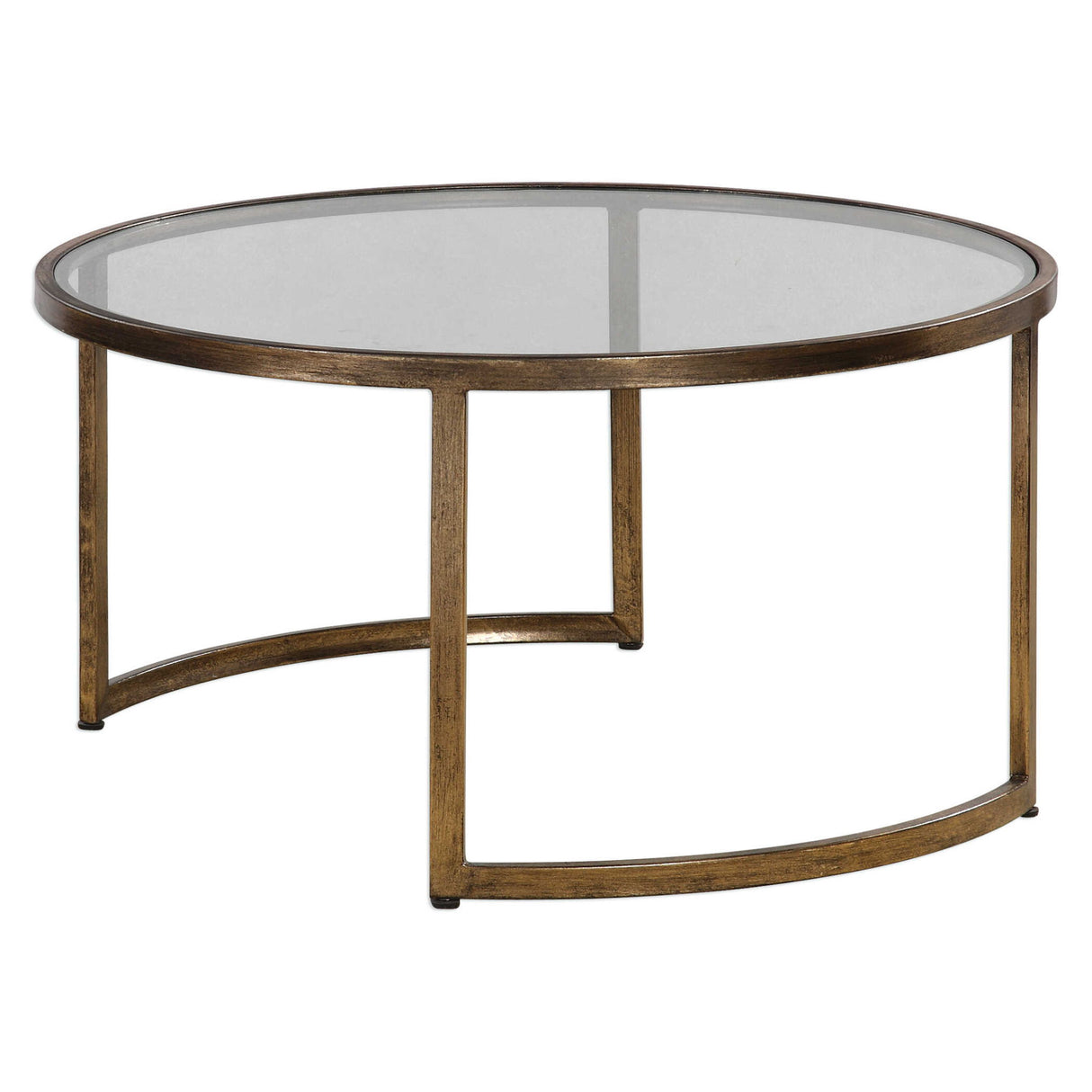 Rhea - Nested Coffee Tables, Set Of 2 - Gold