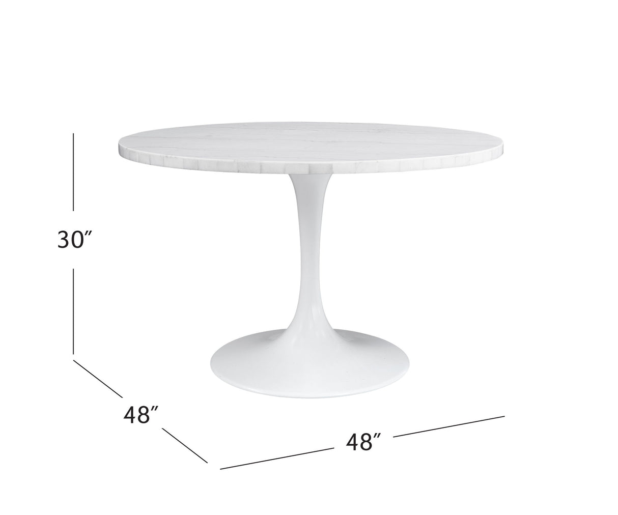 Dunham - Dining Table - White