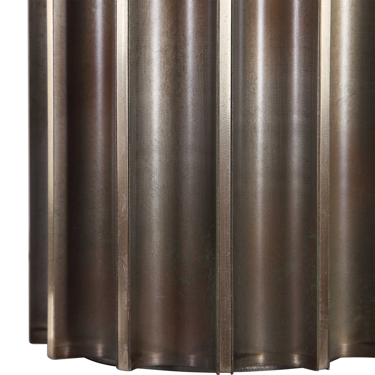 Khalio - Gun Metal Table Lamp - Brown, Dark