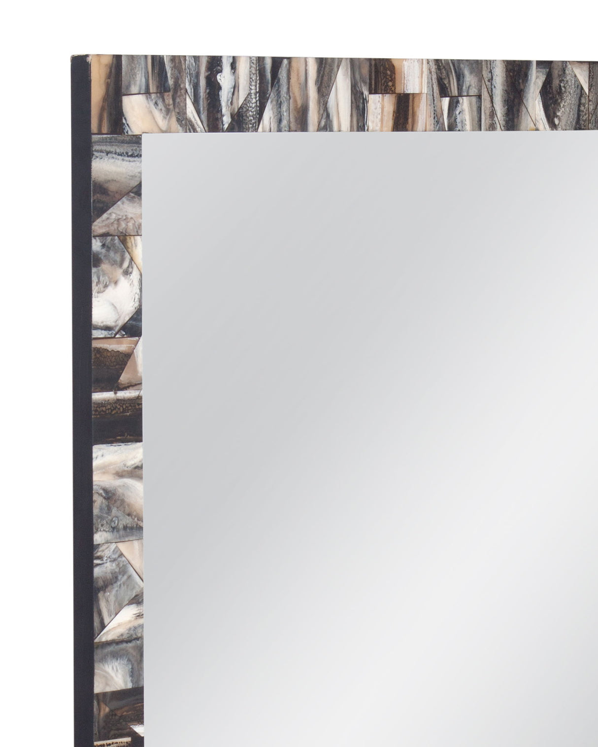 Kervo - Wall Mirror - Black / Cream