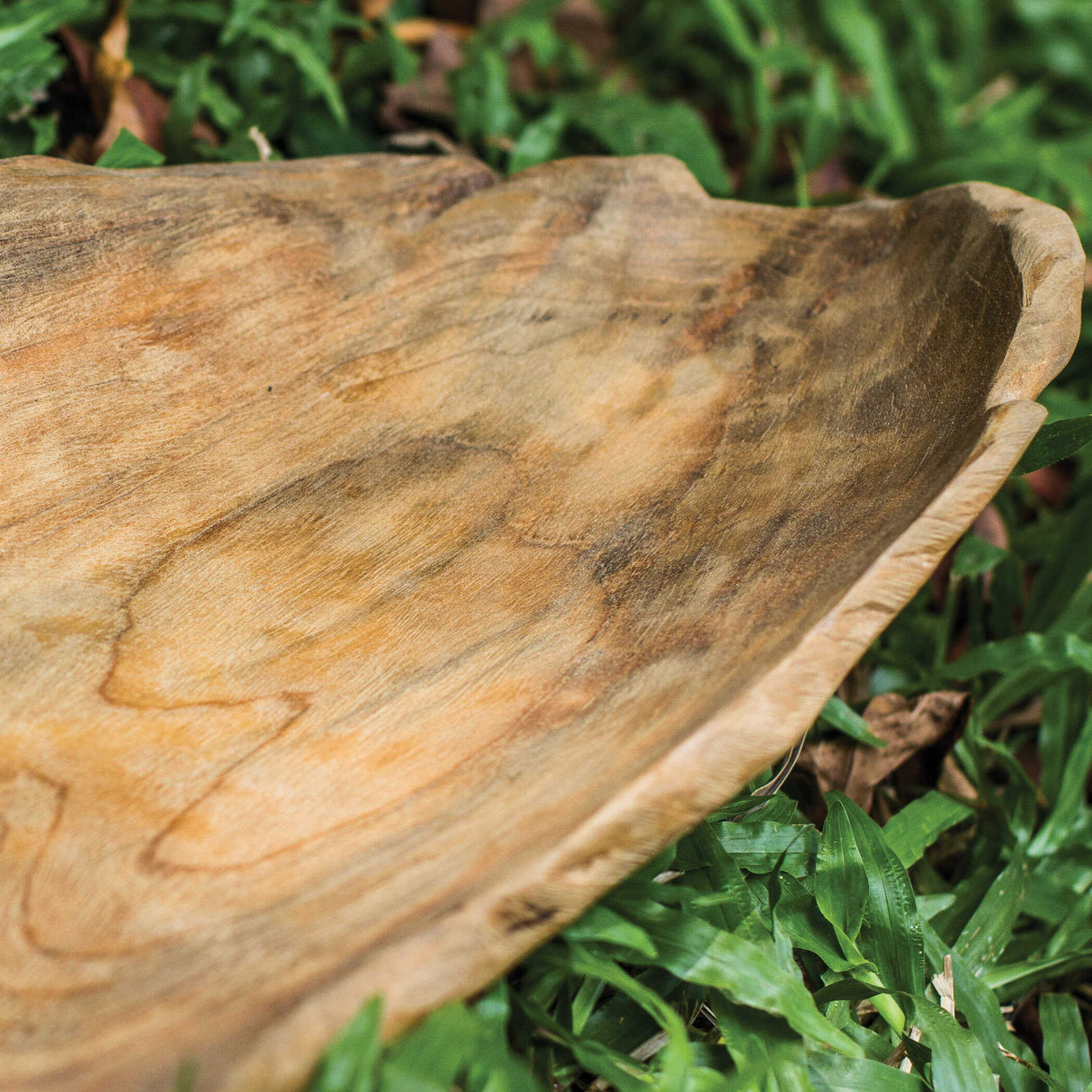 Teak - Leaf Bowl - Light Brown