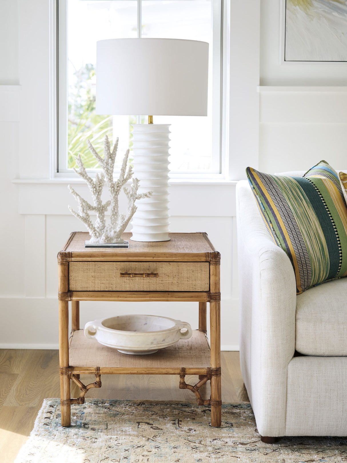 Key Biscayne - Bayfront Rectangular End Table - Light Brown