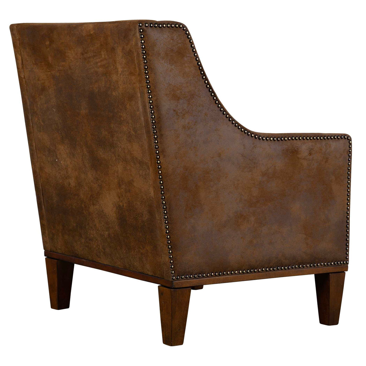 Clay - Leather Armchair - Brown, Dark
