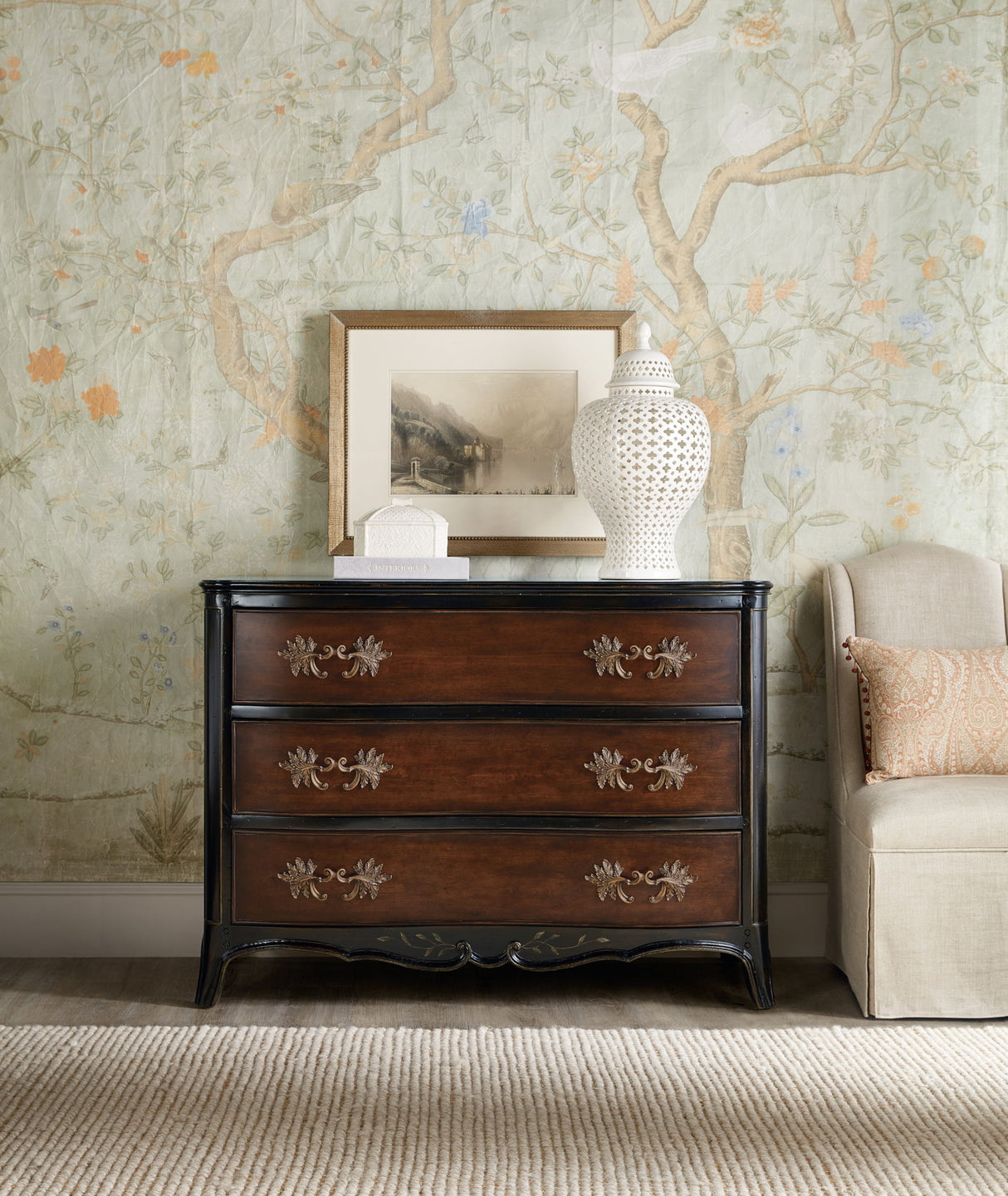 Charleston - Three-Drawer Accent Chest - Dark Brown