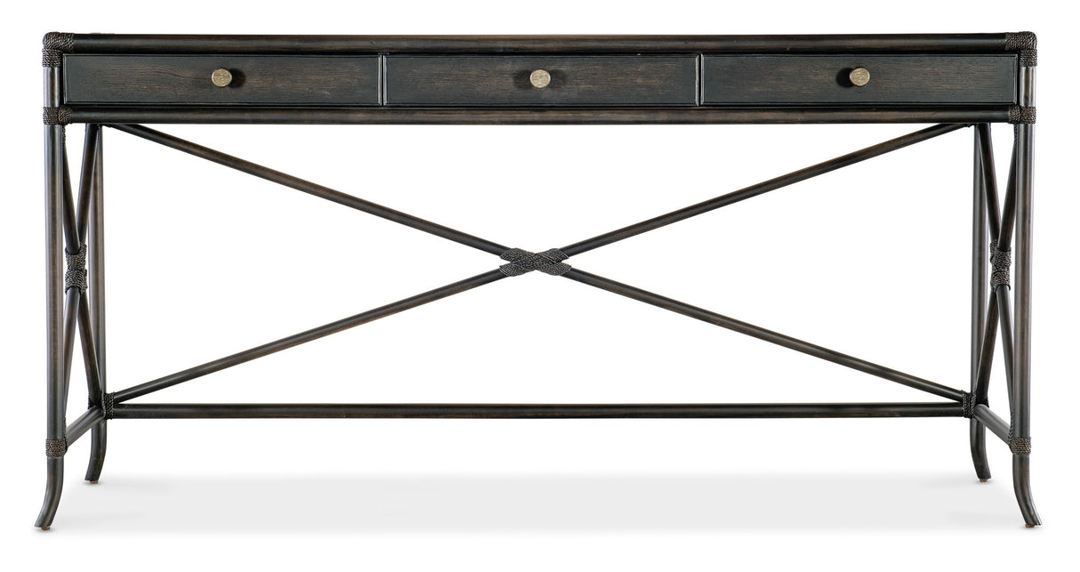 Retreat - Pole Rattan Console