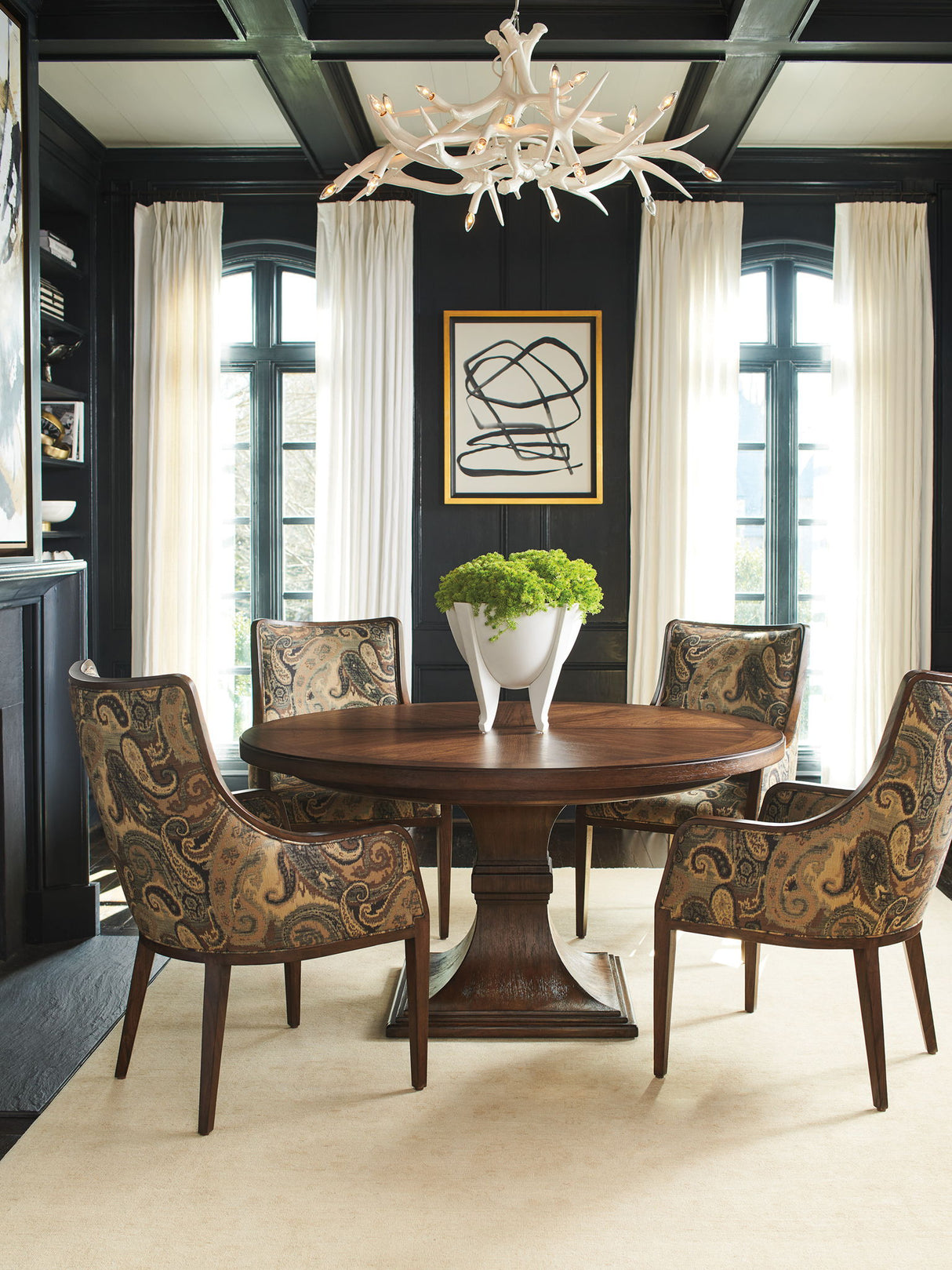 Silverado - Palo Alto Round Dining Table - Dark Brown