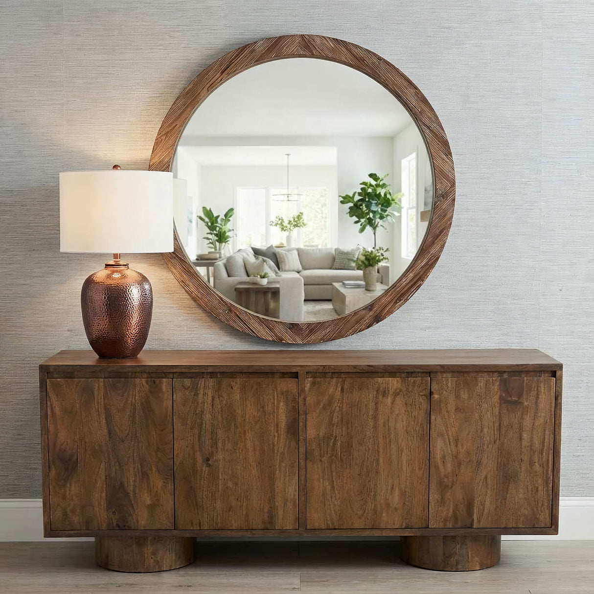 Jacques - Wall Mirror - Light Brown