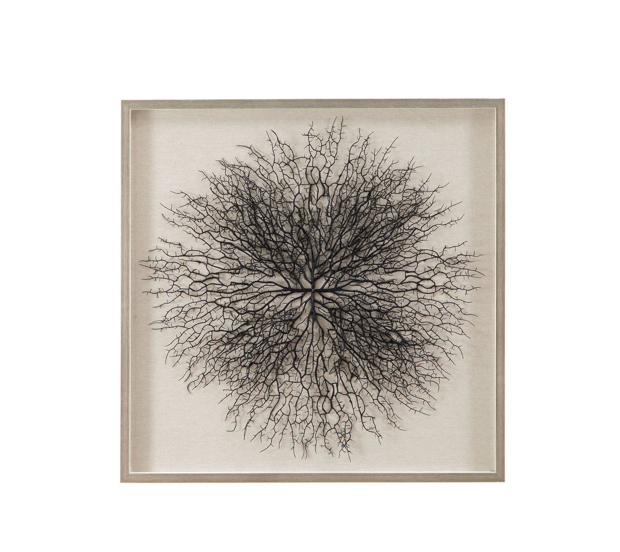 Gracee Canvas Art - Pearl Silver