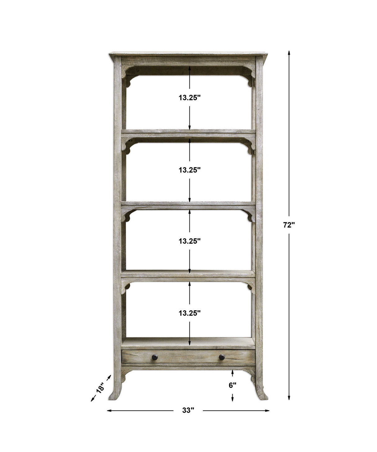 Bridgely - Etagere - Aged White