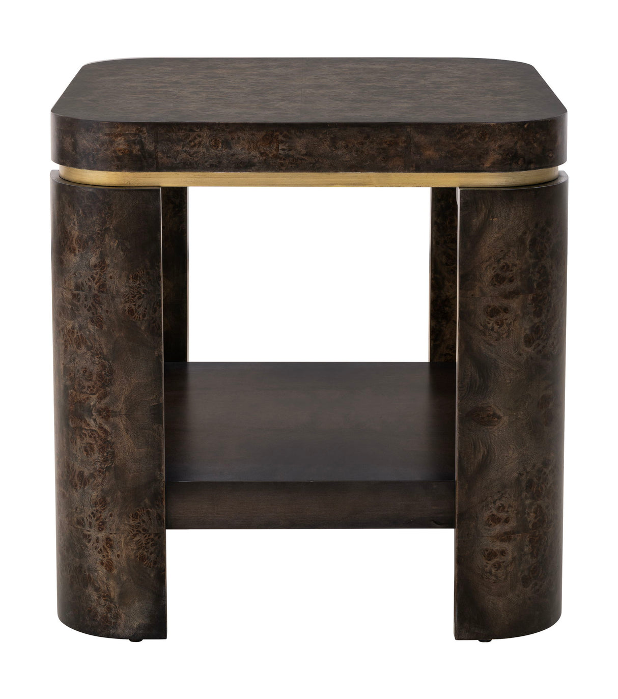 Langford - End Table - Ebony Mappa Burl
