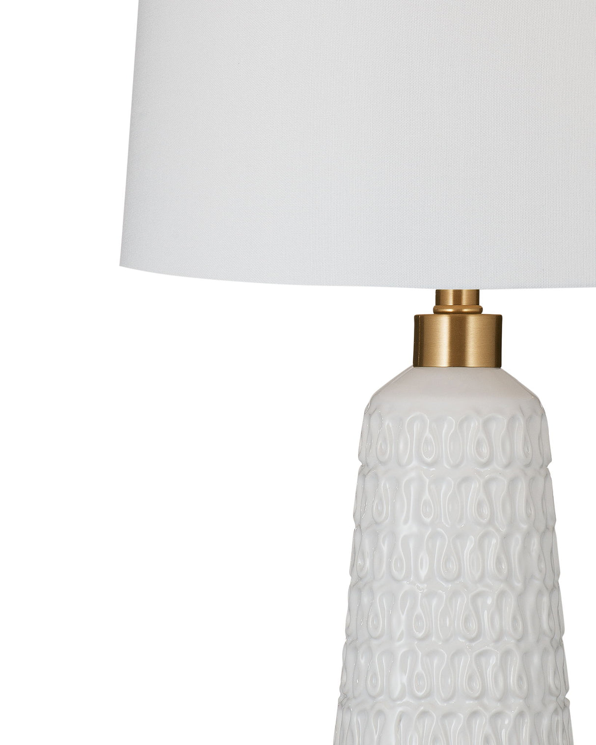 Durham - Table Lamp - White / Gold