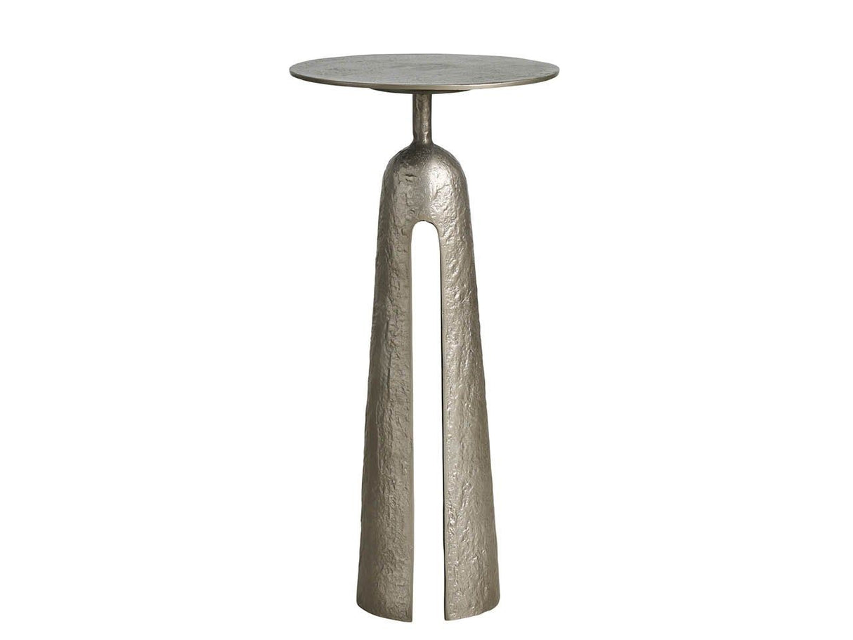 Modern - Metal Martini Table - Pearl Silver