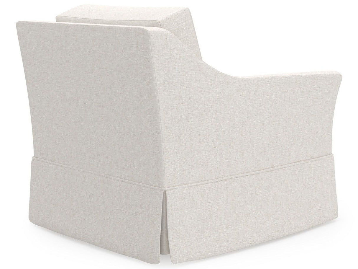 Madison - Skirted Swivel Chair, Special Order - White