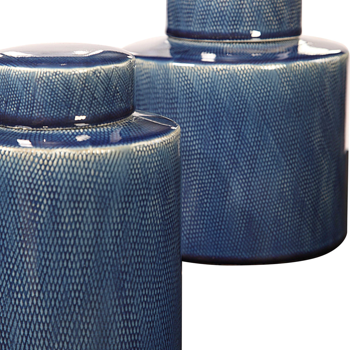 Saniya - Containers, Set Of 2 - Blue