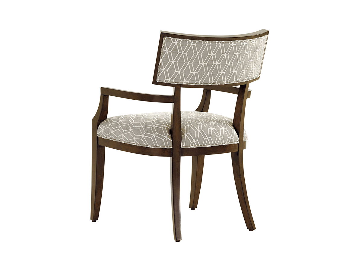 Macarthur Park - Whittier Arm Chair - Dark Brown / Pearl Silver