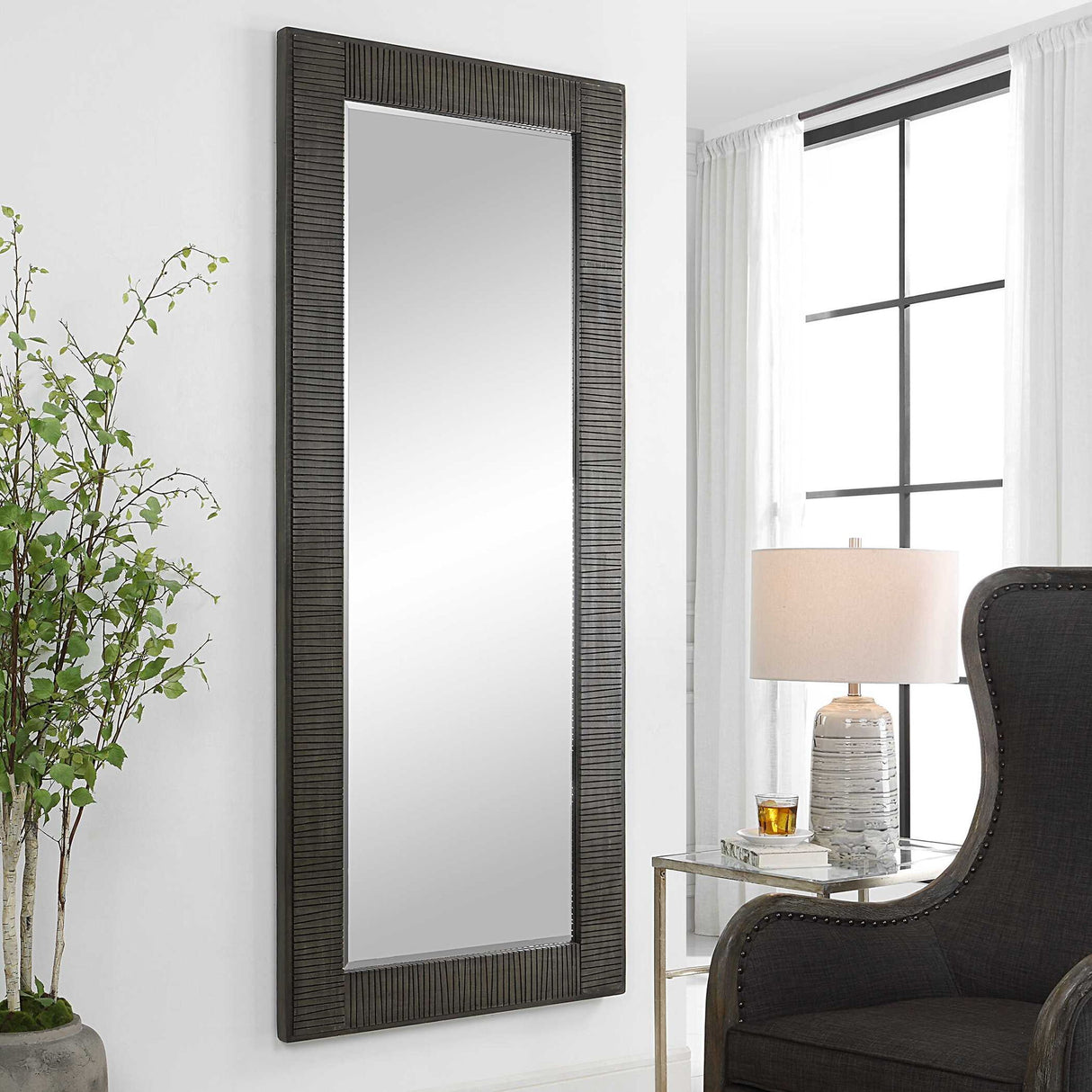 Figaro - Oversized Mirror - Gray