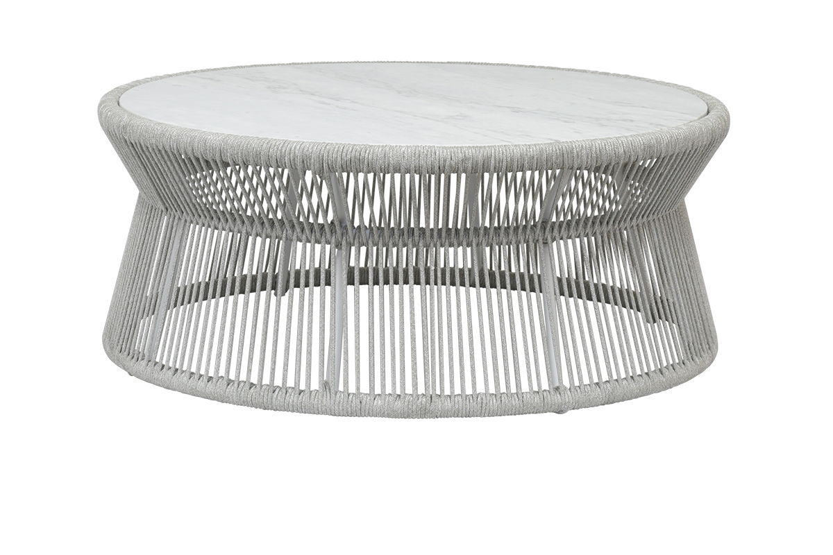 Miami - Table With Honed Cararra Marble Top