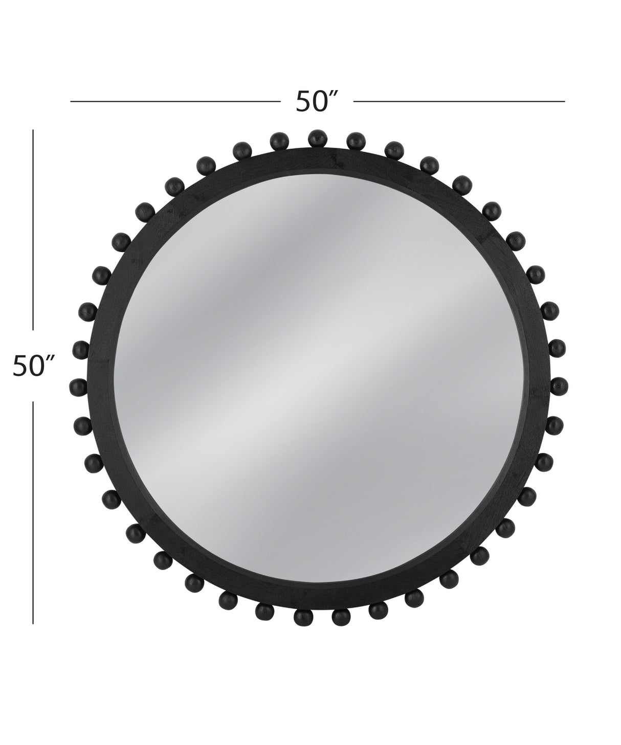 Renn - Round Wall Mirror - Matte Black