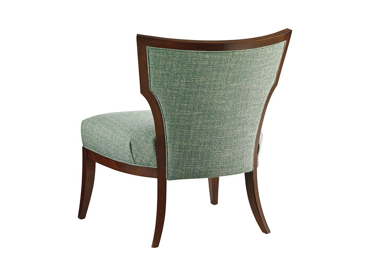 Lexington Upholstery - Gigi Chair - Light Blue / Dark Brown