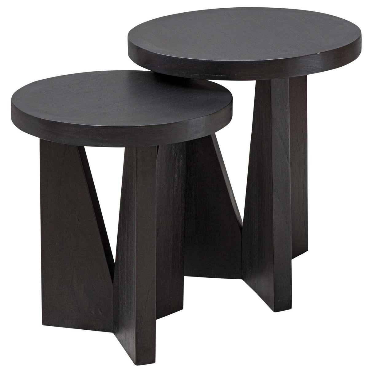 Nadette - Nesting Tables, Set Of 2 - Black