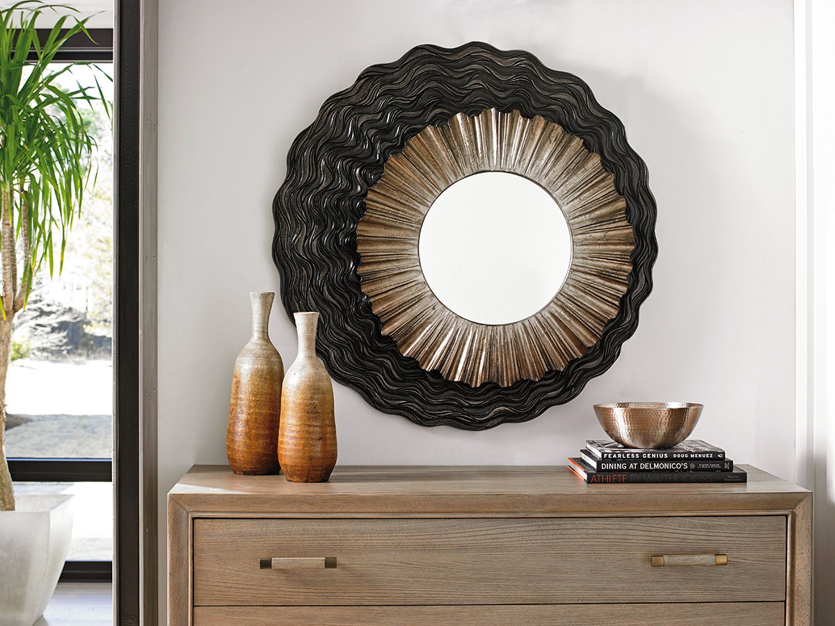 Shadow Play - Simone Mirror - Dark Gray