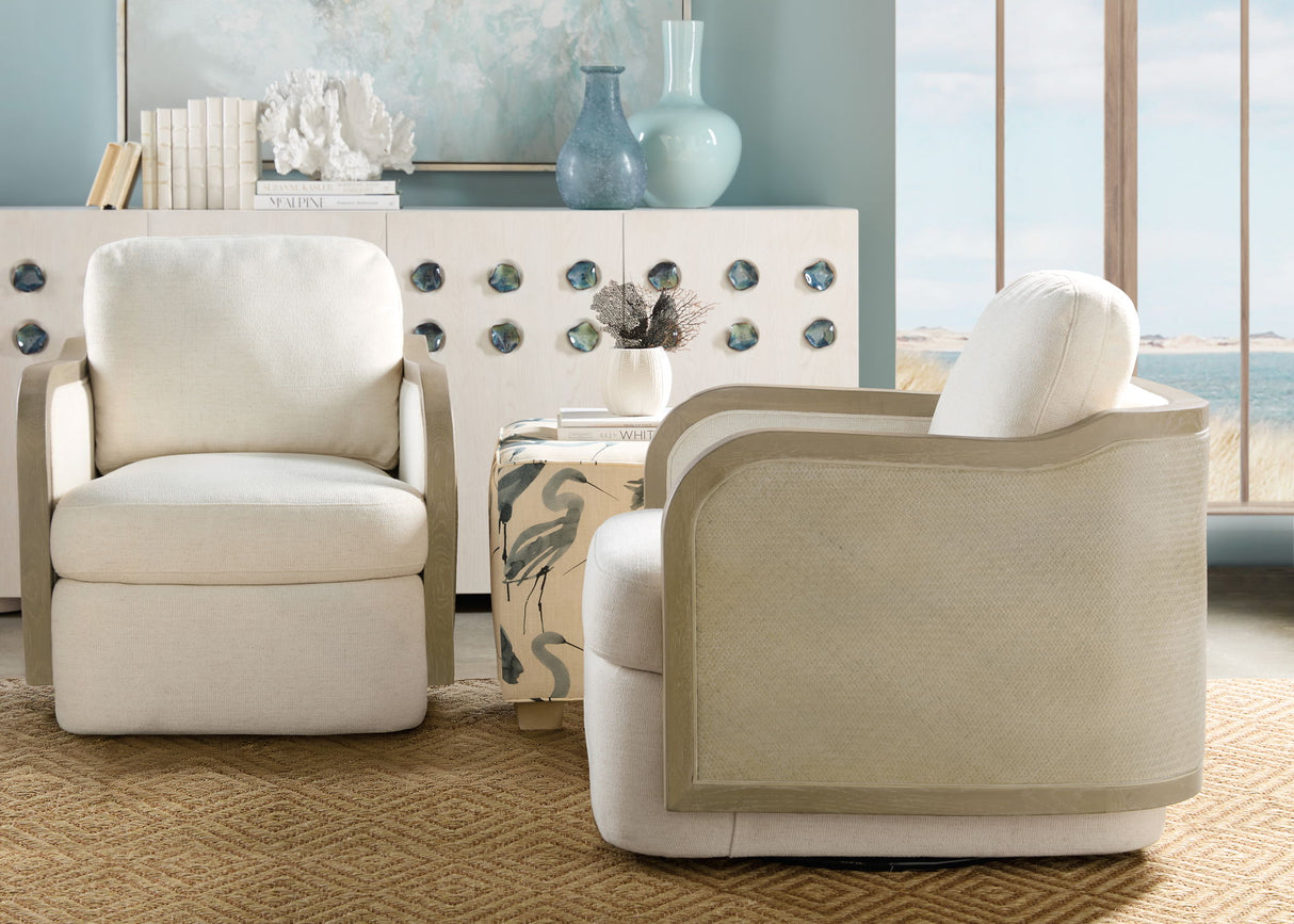 CC - Wilma Swivel Chair - White