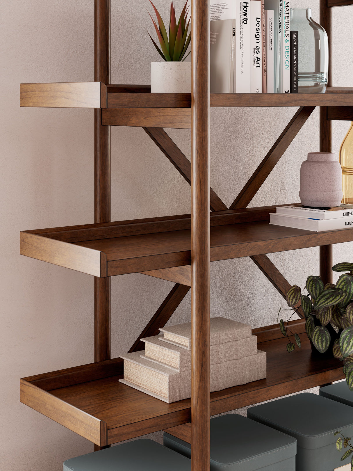 Lyncott - Bookcase - Brown
