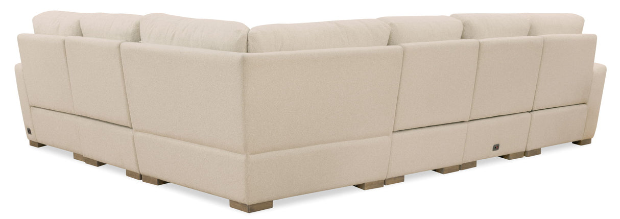 MS - Optimus Five-Seat Power Sectional - Beige