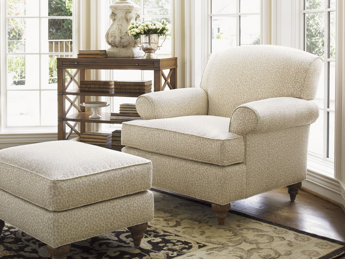 Lexington Upholstery - Montgomery Ottoman - Beige