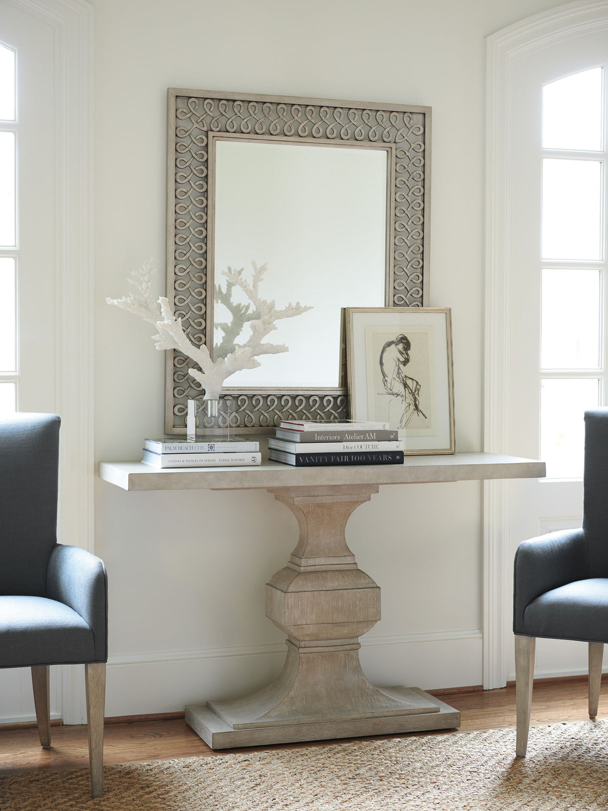 Malibu - Manzanita Metal Mirror - Beige