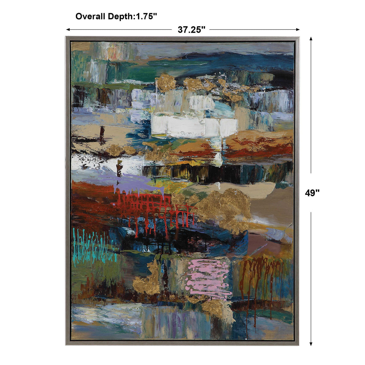 Fiesta - Hand Painted Canvas - Blue