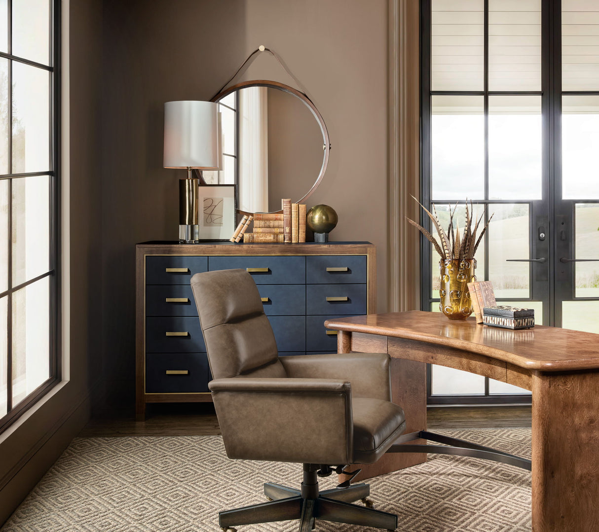 EC - Starling Executive Swivel Tilt Chair - Dark Brown