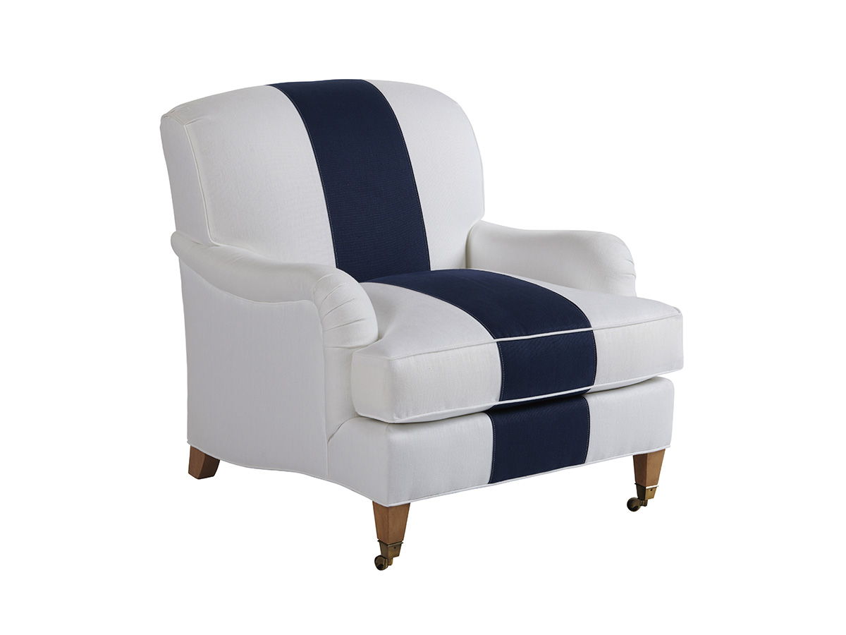 Barclay Butera Upholstery - Sydney Chair With Brass Caster