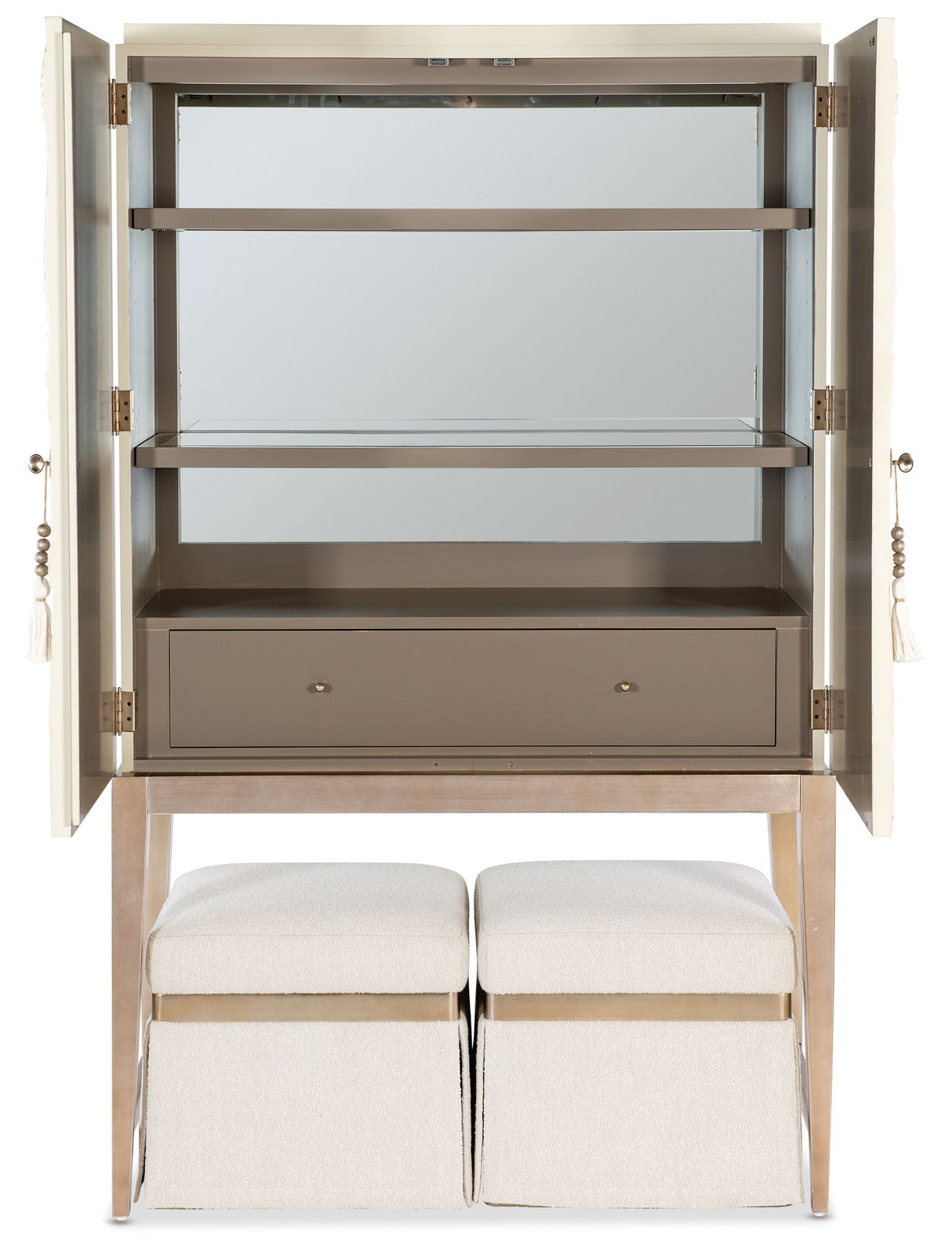 Melange - Dream Weaver Bar Cabinet - White