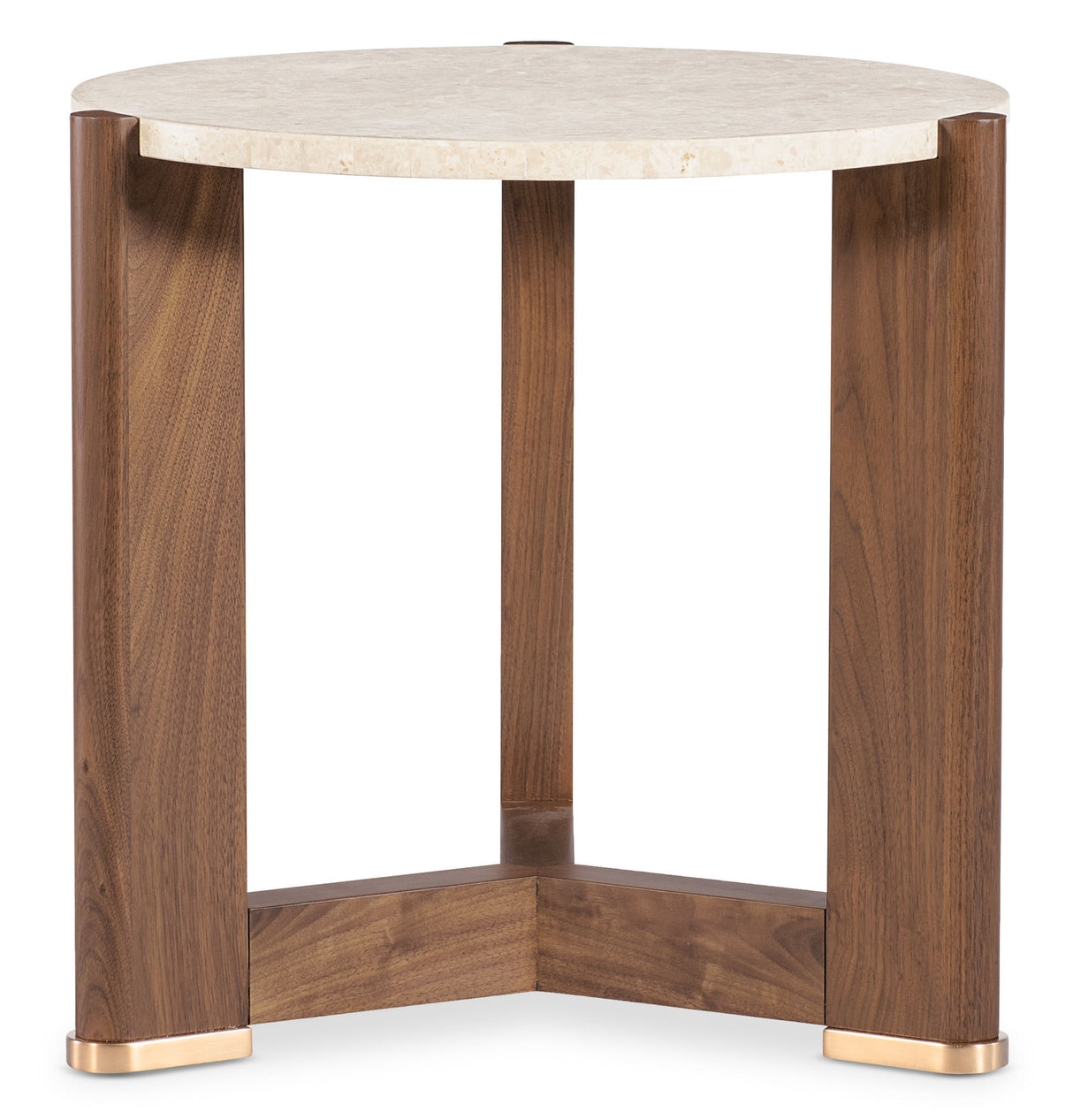 Eleana - Round End Table - Medium Wood