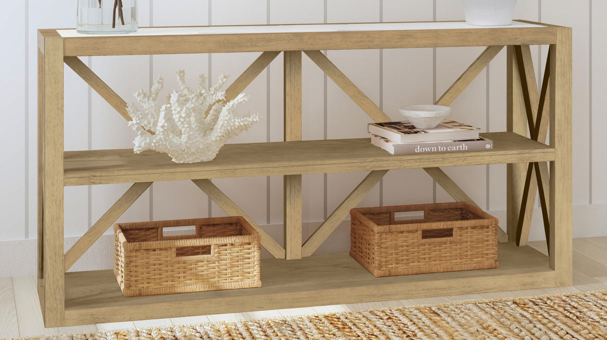 Holden - Console Table - Rustic Blonde