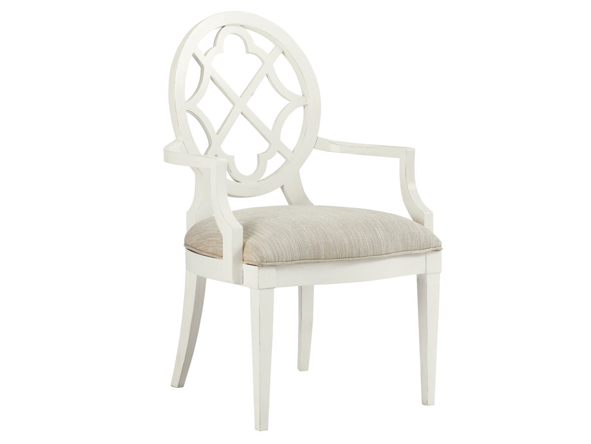 Ivory Key - Mill Creek Arm Chair - White