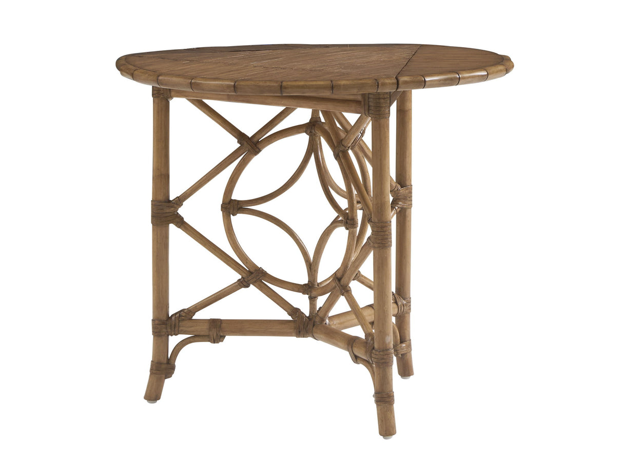 Key Biscayne - Palm Island Drop-Leaf Accent Table - Light Brown