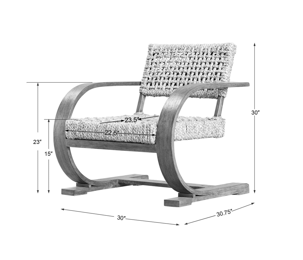 Rehema - Natural Woven Accent Chair - Beige