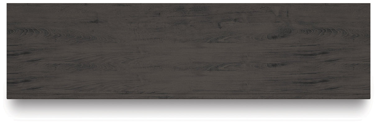 Fraluna - Six Drawer Dresser - Charcoal