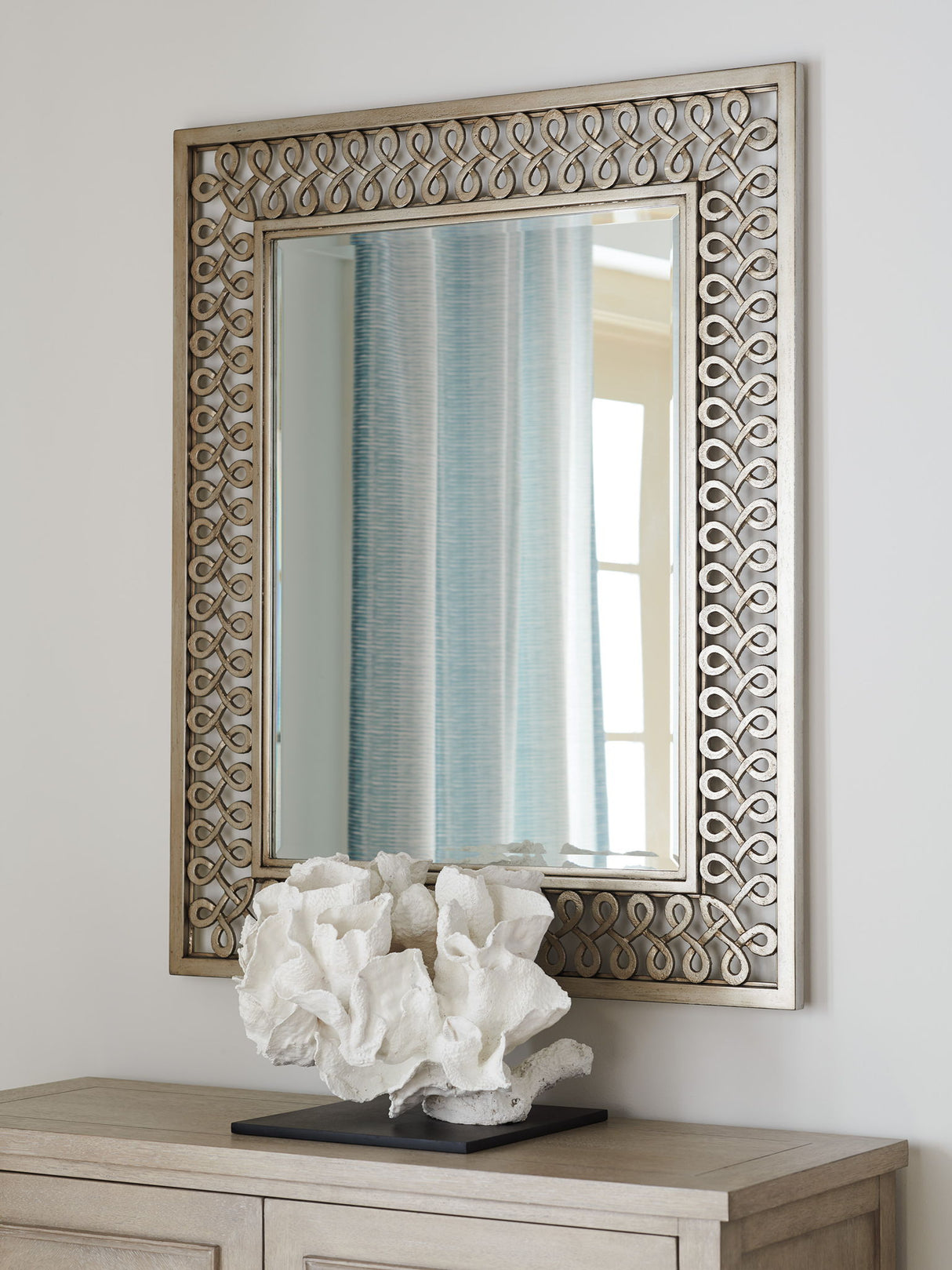 Malibu - Manzanita Metal Mirror - Beige