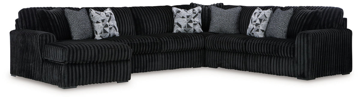 Midnight-Madness - 5 Piece Sectional Set
